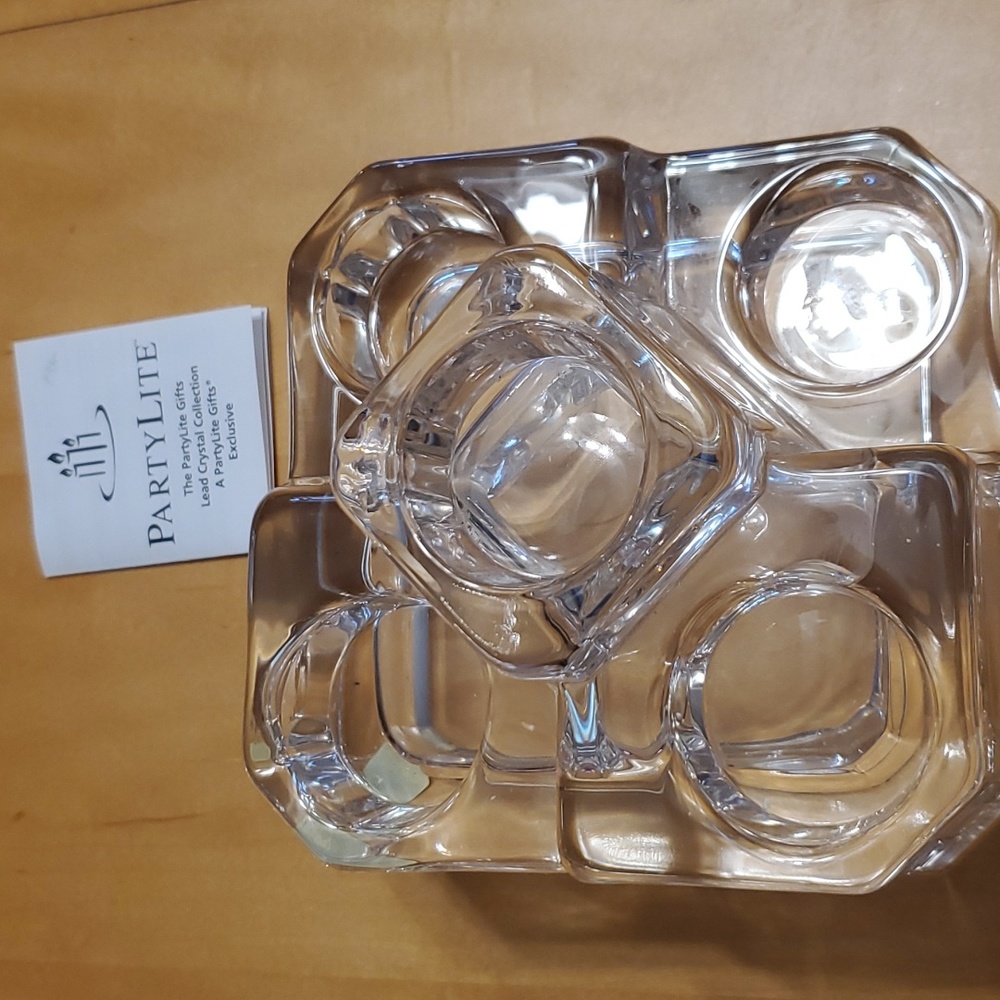 Partylite Vintage Lead Crystal Candle Castle, Crystal Glass perfect condition - Picture 3 of 10